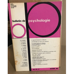 Bulletin de psychologie n°246 / revue bimestrielle / articles sur...