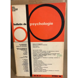Bulletin de psychologie n°245 / revue bimestrielle / articles sur...