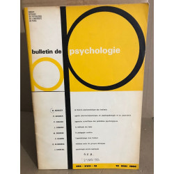 Bulletin de psychologie n°233 / revue bimestrielle / articles sur...
