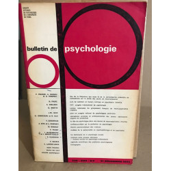 Bulletin de psychologie n°226 / revue bimestrielle / articles sur...