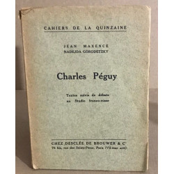 Charles Péguy - textes suivis de débats au Studio franco-russe