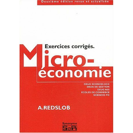 Microeconomie : exercices corriges : deug sciences éco deug...