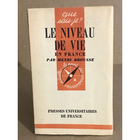 Le niveau de vi en France