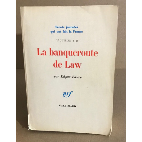 17 juillet 1720- La banqueroute de law