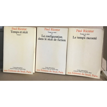 Temps et récit / 3 tomes