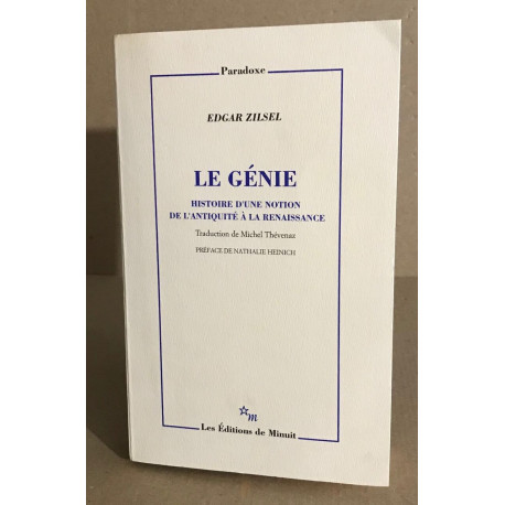 Le Génie - Histoire D'une Notion De L'antiquité À La Renaissance