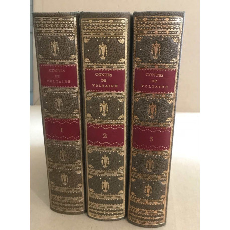 Contes de voltaire / complet en 3 tomes / exemplaire numéroté