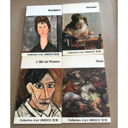 4 titres differents / l'oeil de Picasso -Modigliani - Goya -vermeer