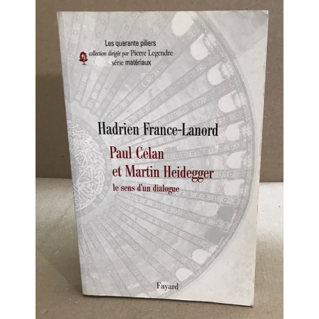 Paul Celan et Martin Heidegger