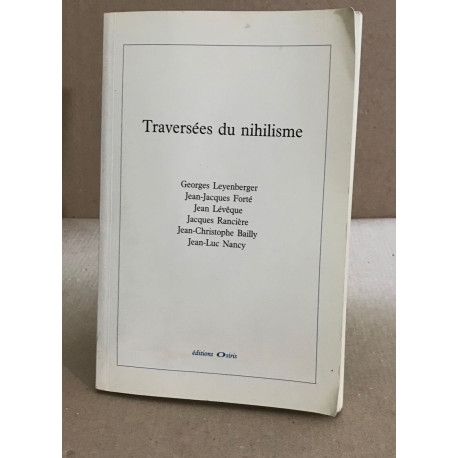 Traversées du nihilisme