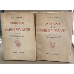Anthologie de la poésie vivante / 2 tomes / gravures originales de...