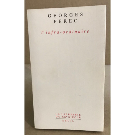 L'infra ordinaire
