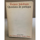 Questions de poétique