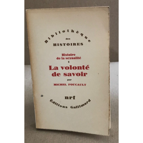 Histoire de l sexualite 1 : la volonté de savoir