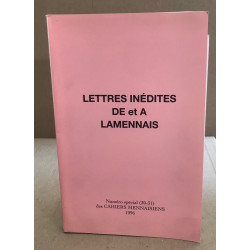 Lettres inédites de et à Lamennais