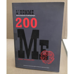 Revue L'Homme numéro 200 Décrire écrire - octobre/décembre 2011