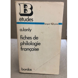 Fiches de philologie française