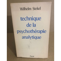 Technique de la psychothérapie analytique
