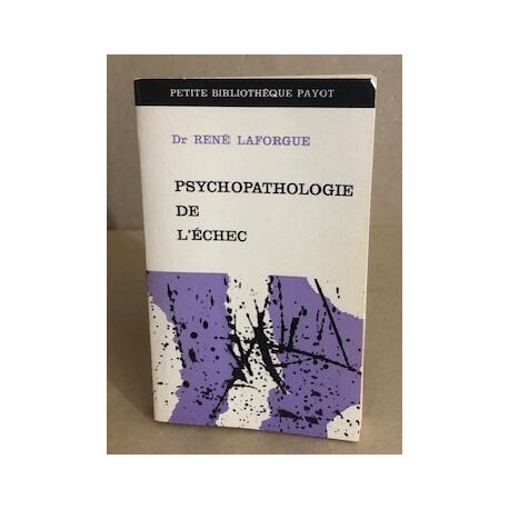 Psychopathologie de l'echec