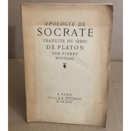 Apologie de socrate