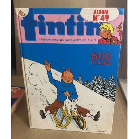 Herge album du journal nouveau tintin français n°49 ( 485 a 494)...