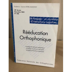 Rééducation orthophonique