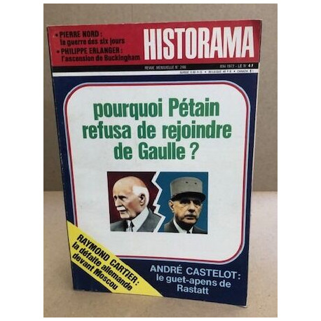 Pourquoi petain refusa de rejoindre De Gaulle