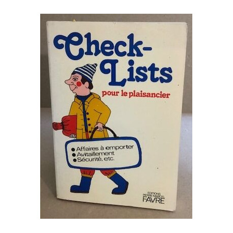 Check-lists pour le plaisancier