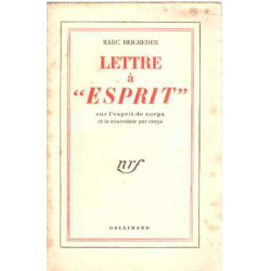Lettre à esprit sur l'esprit de corps et la contrainte par corps