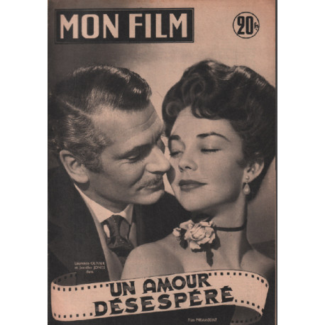 Un amour désespéré / Revue mon film n° 372 ( laurence olivier...