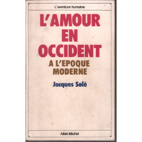 L'amour en occident à l'époque moderne