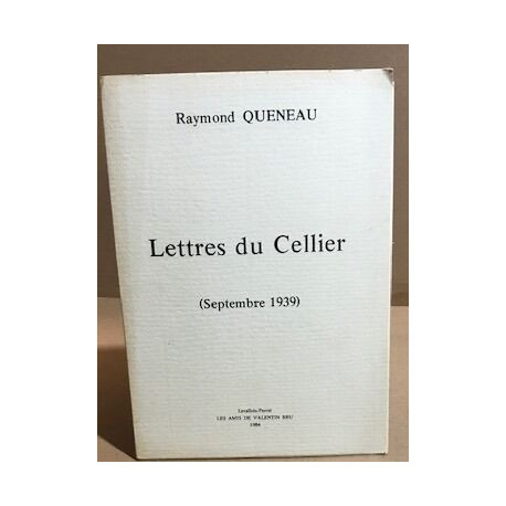 Lettres du cellier ( septembre 1939 ) / edition originale limitée...