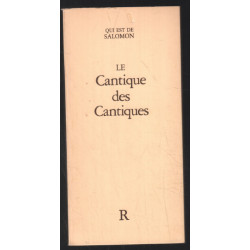 Le cantique des cantiques (édition originale)