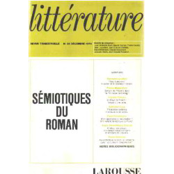 Semiotiques du roman