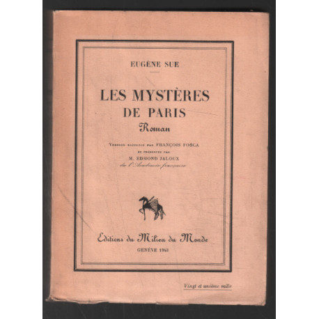 Les mystères de Paris (version rajeunie par Francois Fosca)