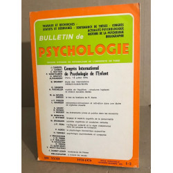 Bulletin de psychologie n° 338 / revue bimestrielle / articles sur...
