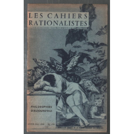 Cahiers rationalistes n° 179 (philosophies d'aujourd'hui)