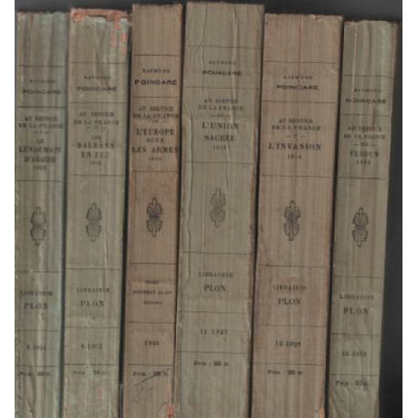 Au service de la france neuf années de souvenirs/ 8 tomes sur 10