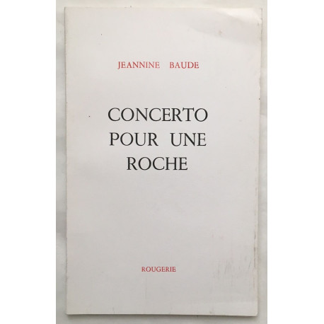Concerto pour une roche