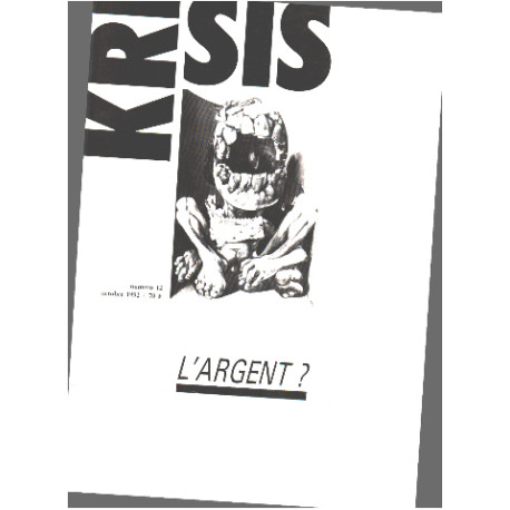 Revue krisis n° 12 / l'argent