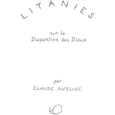 Litanies sur la disparition des dieux