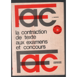 La contraction de texte aux examens et concours