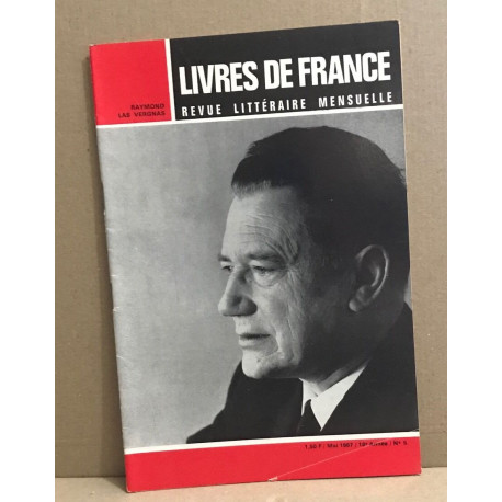 Livres de France Revue littéraire mensuelle/ mai 1967 / nuémro...