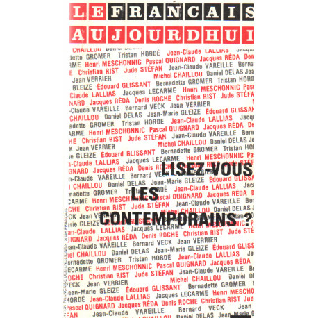Lisez vous les contemporains