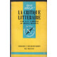 La critique littéraire