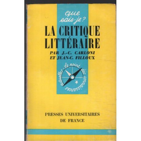 La critique littéraire
