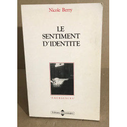 Le sentiment d'identité