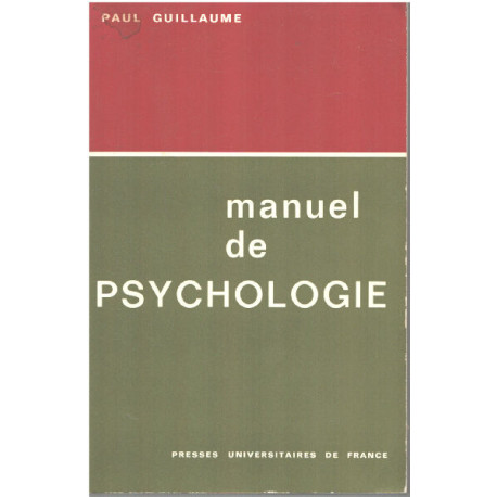 Manuel de psychologie