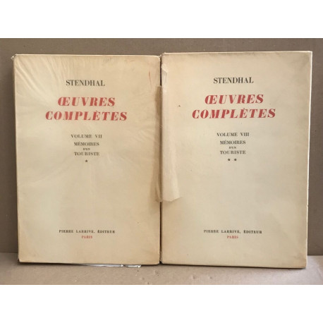 Oeuvres completes / tome VIII / volume VIII / memoires d'un...