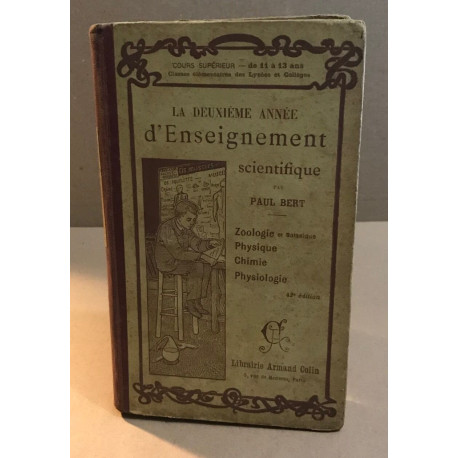 La deuxieme année d'enseignement scientifique / zoologie physique...